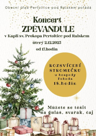 02.12.2025 Adventní koncert v Pertolticích pod Ralskem - Kostel sv. Prokopa